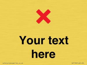 Custom plain background, red cross sign